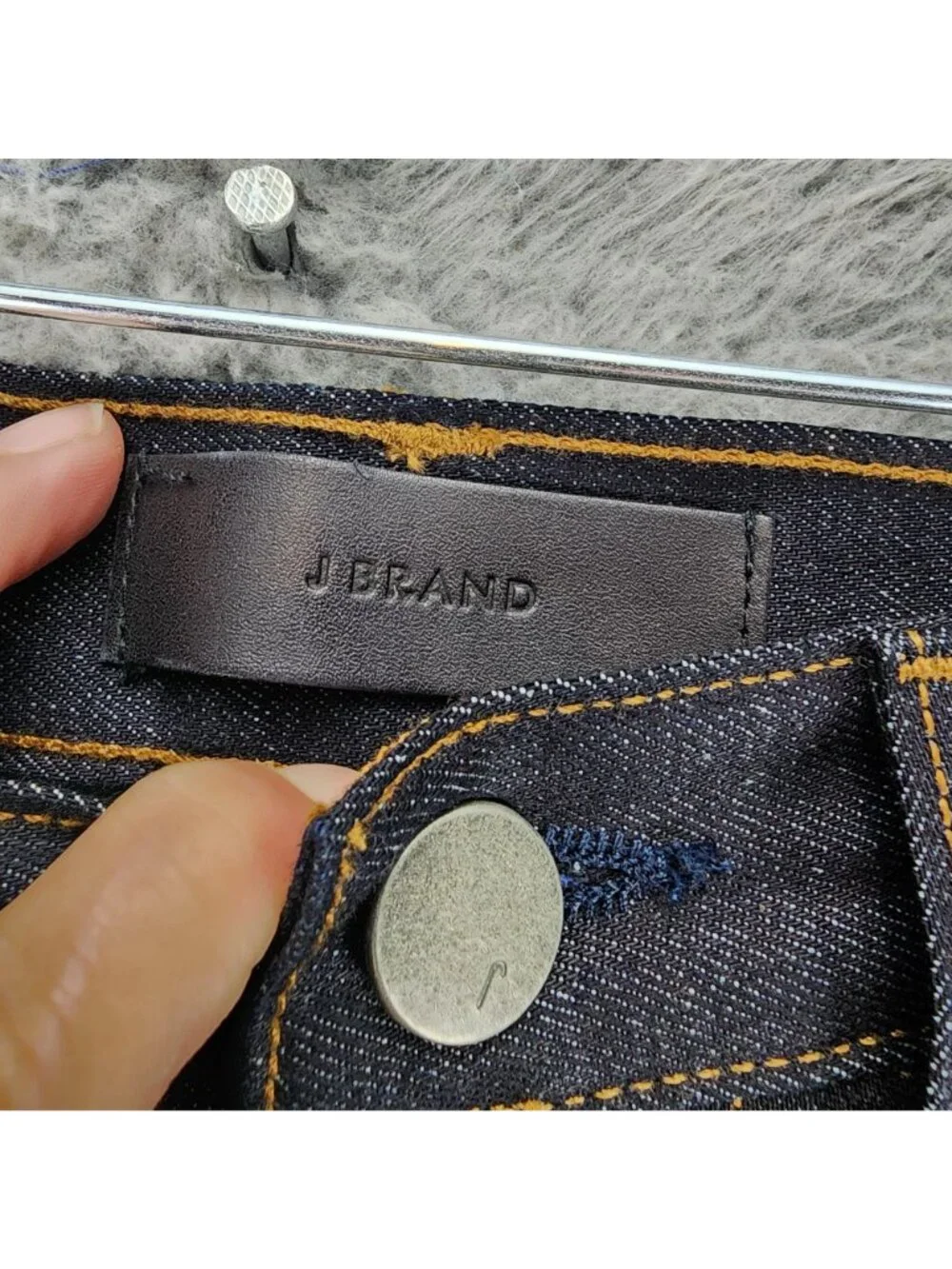 J Brand Jeans Mens 29x34 Raw Dark Blue Kane 100% Cotton Straight Fit *NWT*